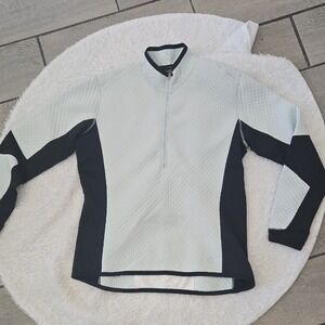 Nike Nikesphere Quarter Zip Pullover Sweatshirt Light Blue Black XL‎ Girls